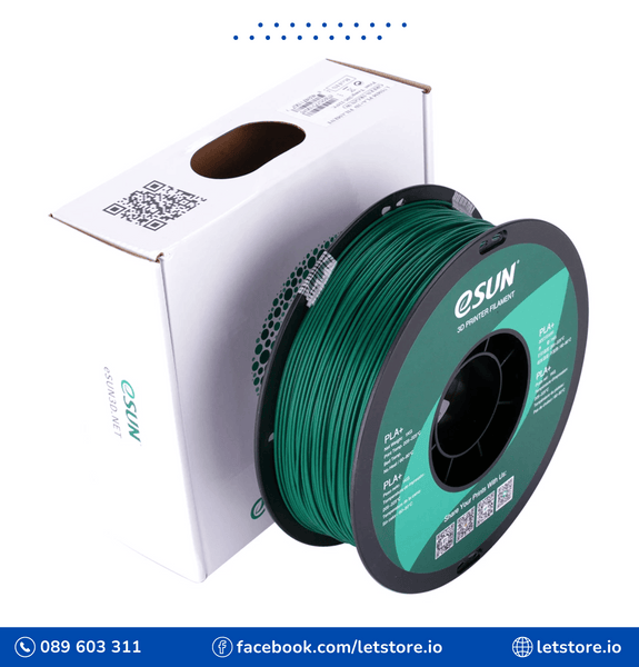 ESUN PLA+ 1.75mm Green Color 1KG 3D Printer Filament