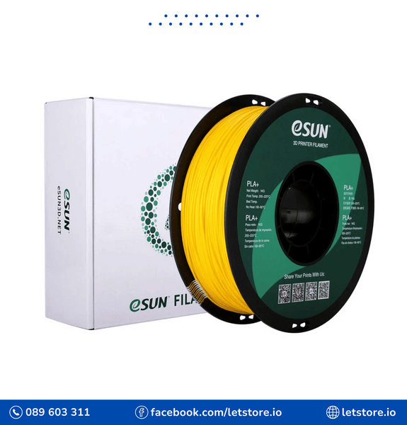 ESUN PLA+ 1.75mm Yellow Color 1KG 3D Printer Filament