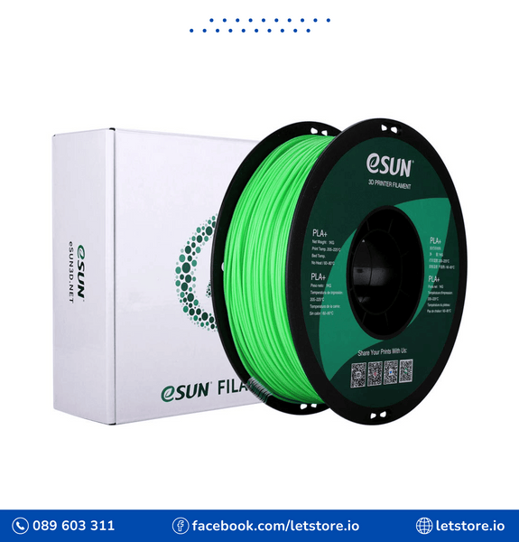 ESUN PLA+ 1.75mm Peak Green Color 1KG 3D Printer Filament