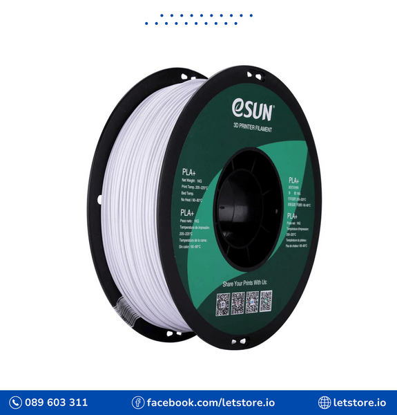 ESUN PLA+ 1.75mm Cold White 1KG 3D Printer Filament