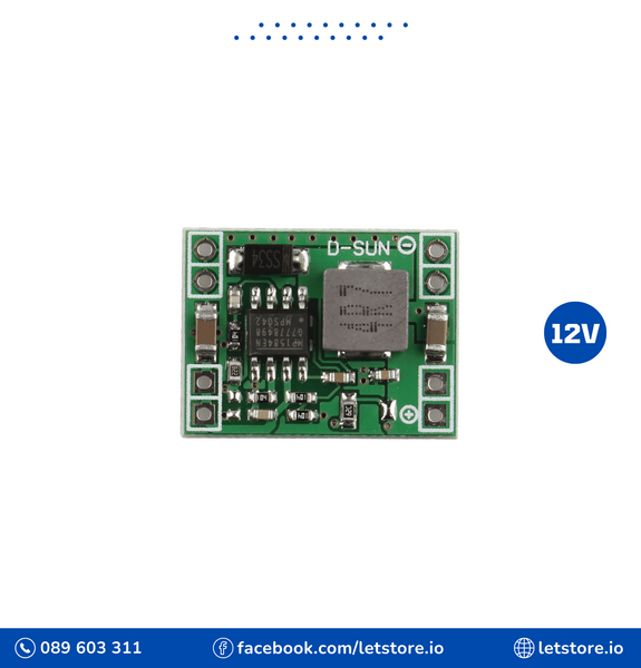 DC-DC Buck 4.5V-28V To 12V Fixed 3A MP1584 Ultra-Small Step Down