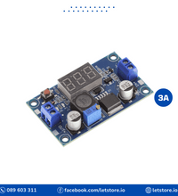 DC-DC Buck LM2596 4V-40V To 1.3V-35V 3A 3 Bits Digital Display Voltmeter