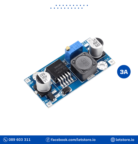 DC-DC Buck LM2596S 3V-40V To 1.23V-37V 3A Step Down Buck Converter