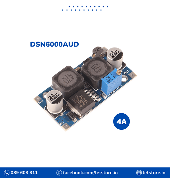 DC-DC Boost XL6009 4A 3.8V-32V to 1.25V-35V DSN6000AUD Step Up Boost Converter Module Adjustable Power Voltage