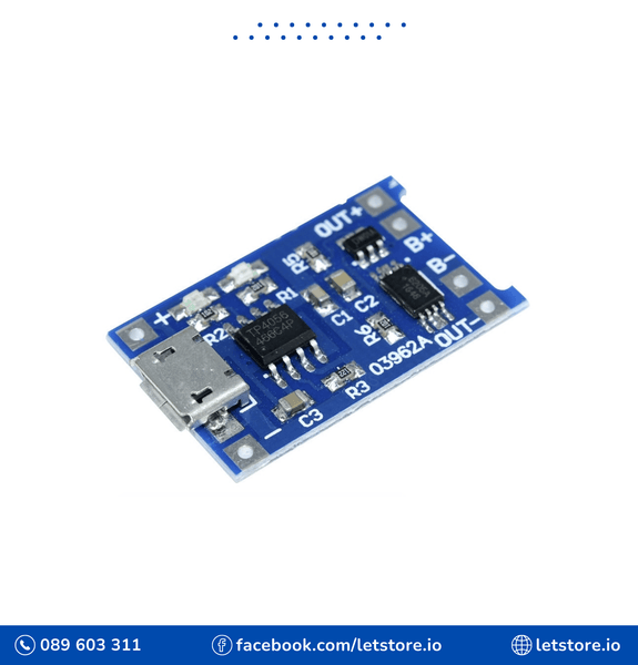 TP4056 Type-C USB 5V 1A 18650 Lithium Battery Charging Dual Protection