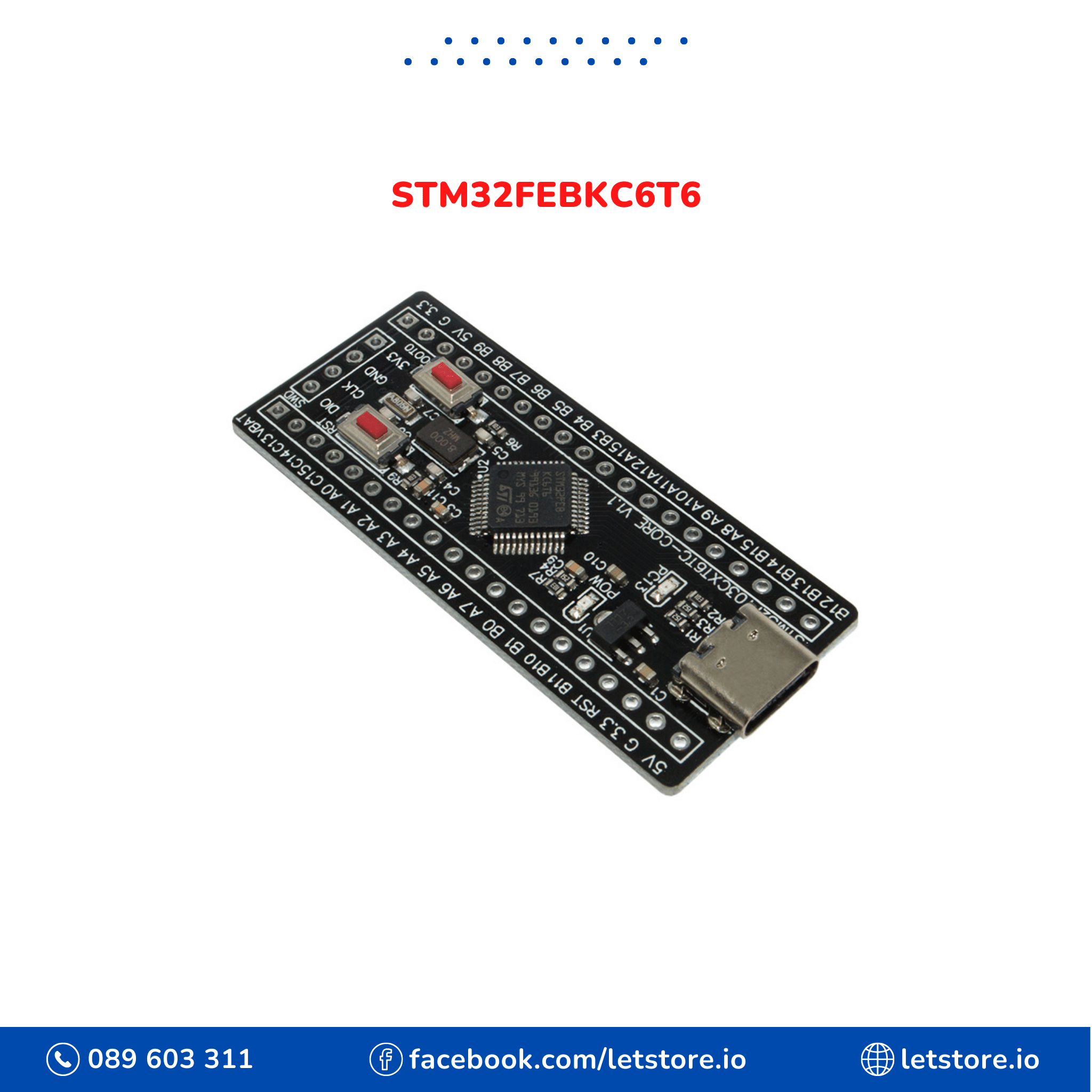 STM32 STM32FEBKC6T6 Black Pill