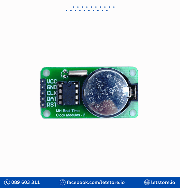 DS1302 Real Time Clock Module Clock Chip RTC Module Green