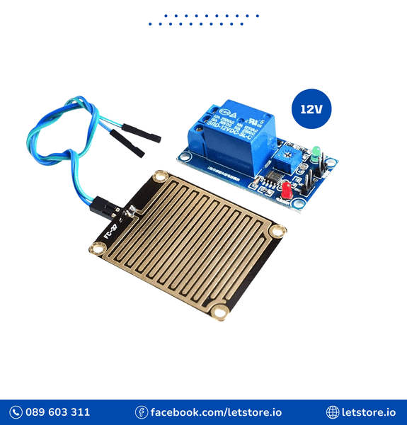 Rain Water Sensor Module DC 12V Relay Control Module Rain Sensor