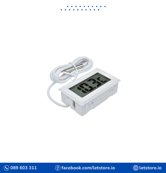 Mini LCD Digital Thermometer FY-10 white
