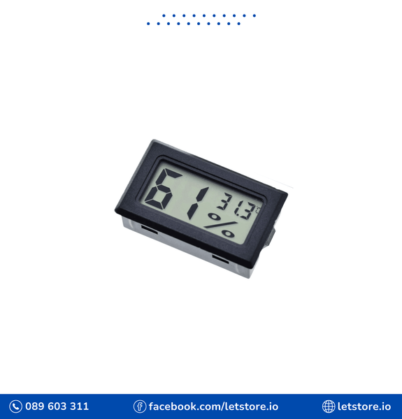 Mini LCD Digital Thermometer FY-11 black