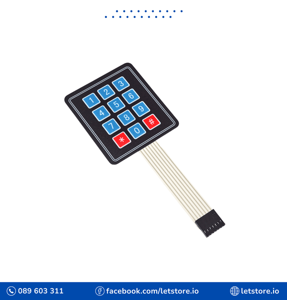 Matrix Membrane Switch Keypad 3x4 12 keys