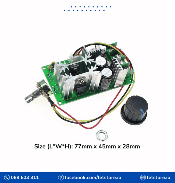 PWM DC Motor Speed Controller 12-48V 20A