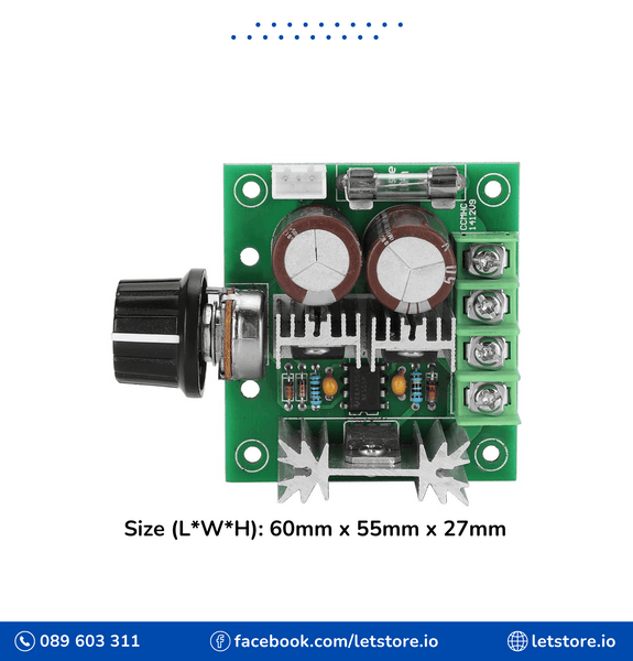 PWM DC Motor Speed Controller 12-40V 10A