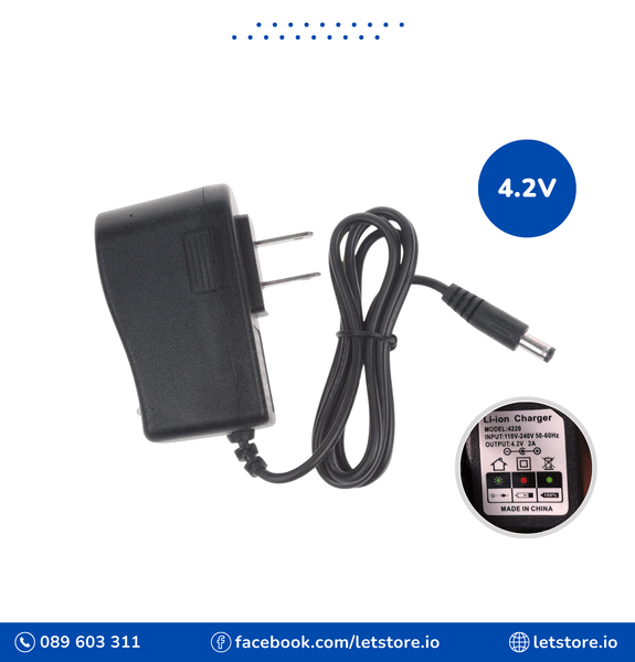 4.2V 2A 18650 Lithium Battery Charger