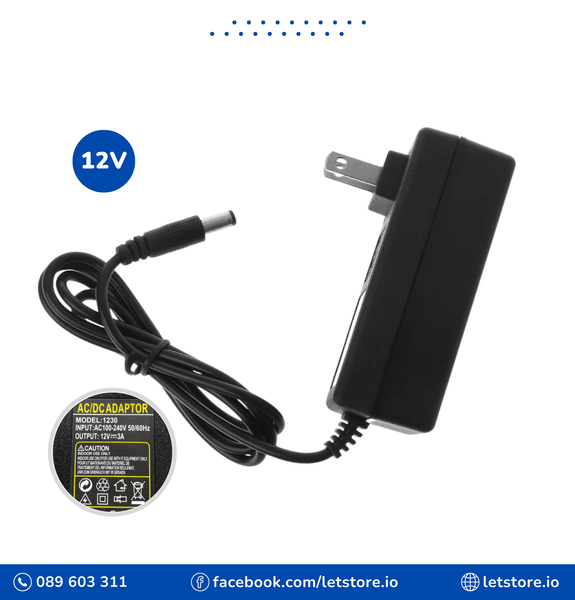 AC to DC 12V 3A Power Supply Adapter