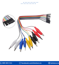 Alligator Clip to Dupont Wire 10 Pins 20CM Male / Female For Test Lead MicroBit