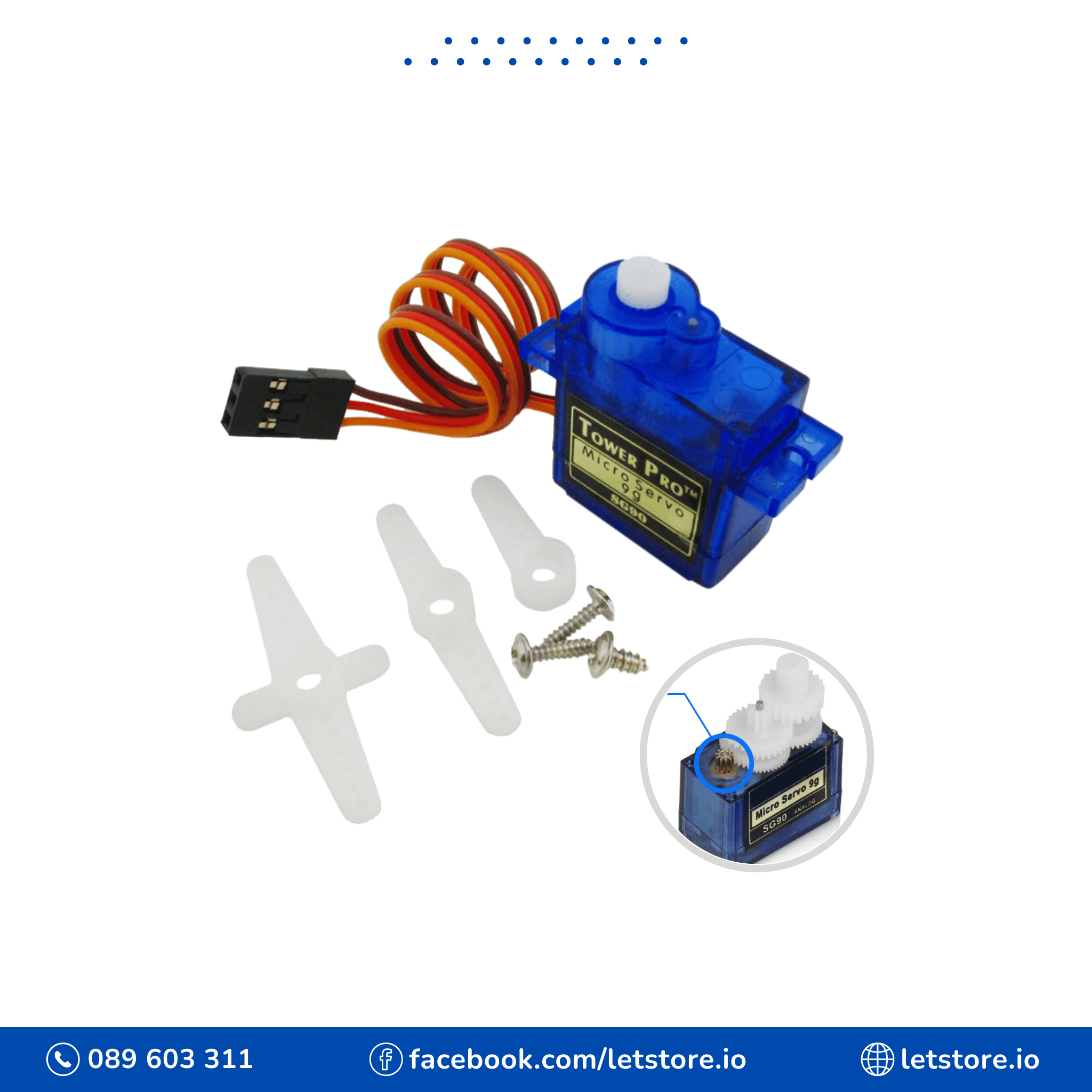 SG90 9G Mini Micro Servo Plastic Gear Small Size 4.8-6V