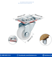 Wheel Caster DIY PP 4mm